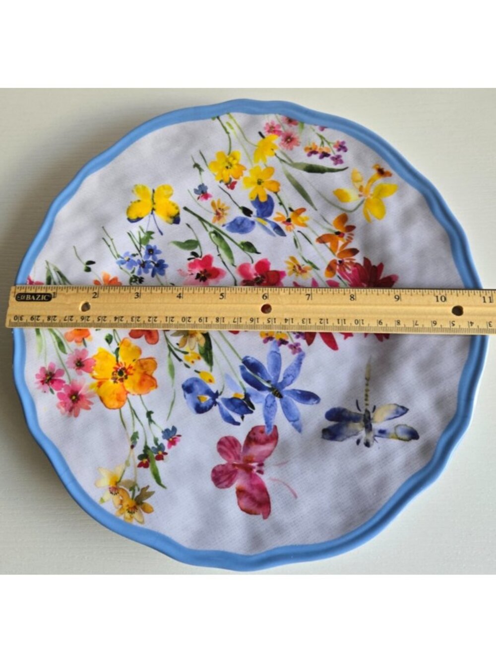 Far East Brokers & Consultants Butterfly Dragonfly Floral Dinner Plates Lot of 2 - Picture 8 of 8